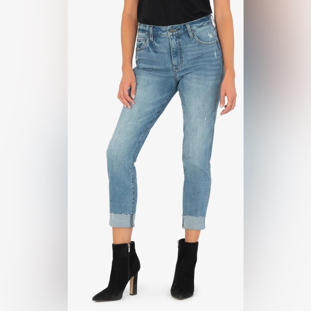 Kut Catherine High Rise Fab Ab Boyfriend Style